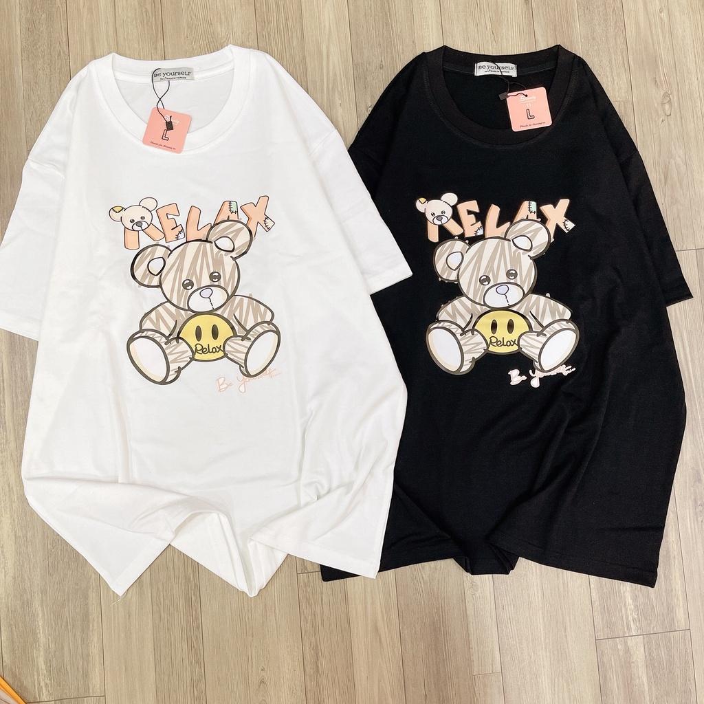 Áo thun tay ngắn Be Yourself unisex size M L XL - GẤU RELAX