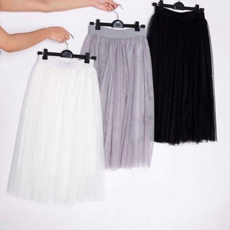 Chân váy lưới tutu 3 màu