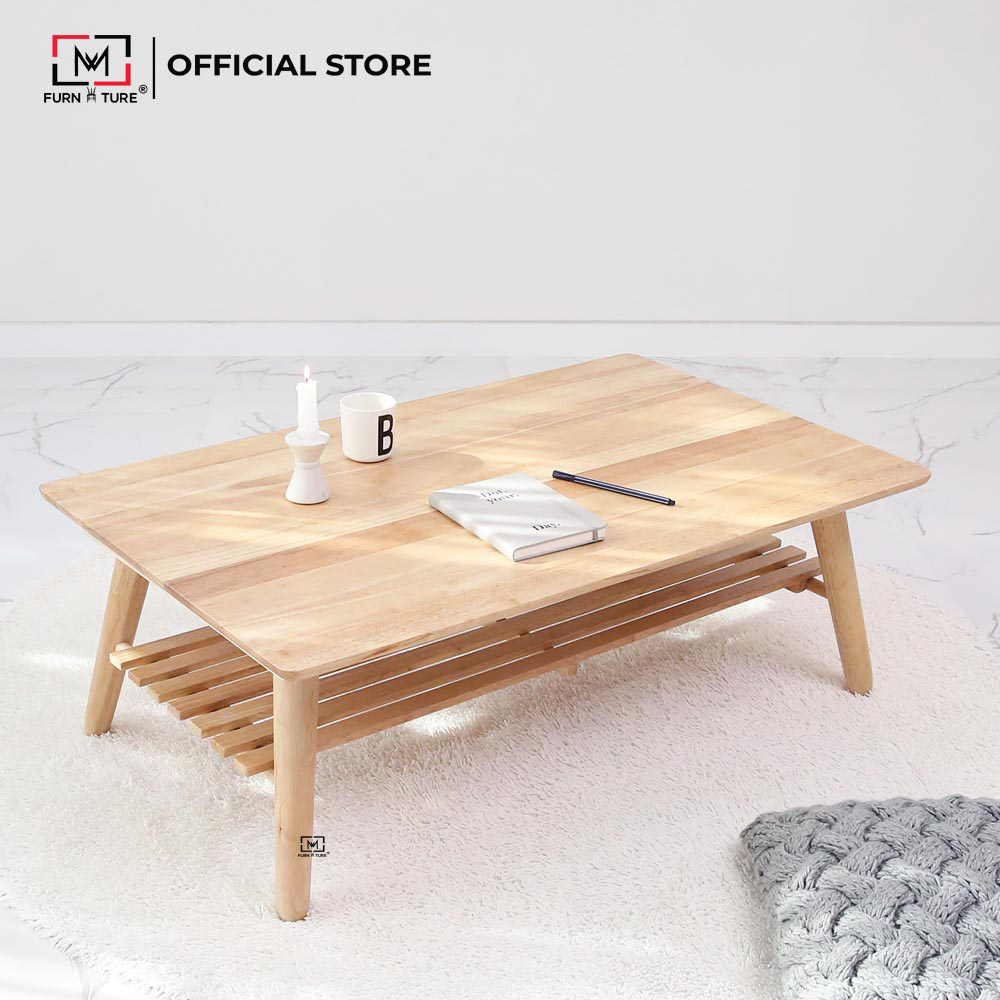 BÀN TRÀ / SOFA CHÂN GẬP TIỆN LỢI 90 - TABLE A 90 NATURAL