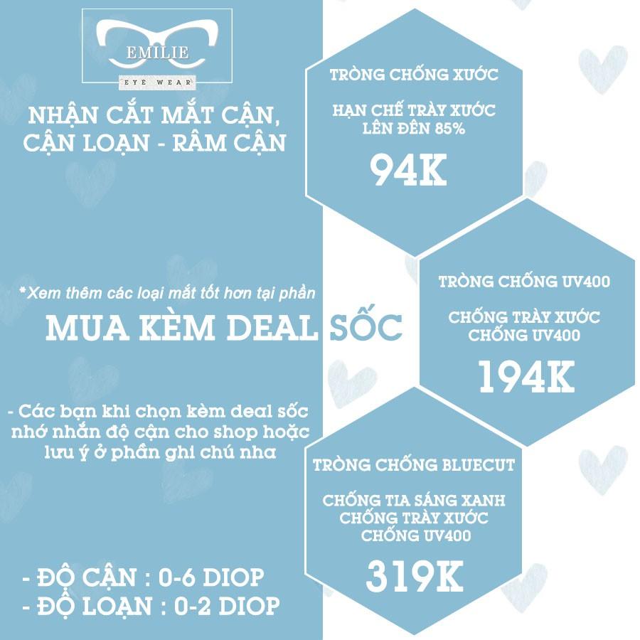 Kính mát nữ mắt mèo Emilie eyewear chất liệu nhựa mắt chống UV400 phụ kiện thời trang