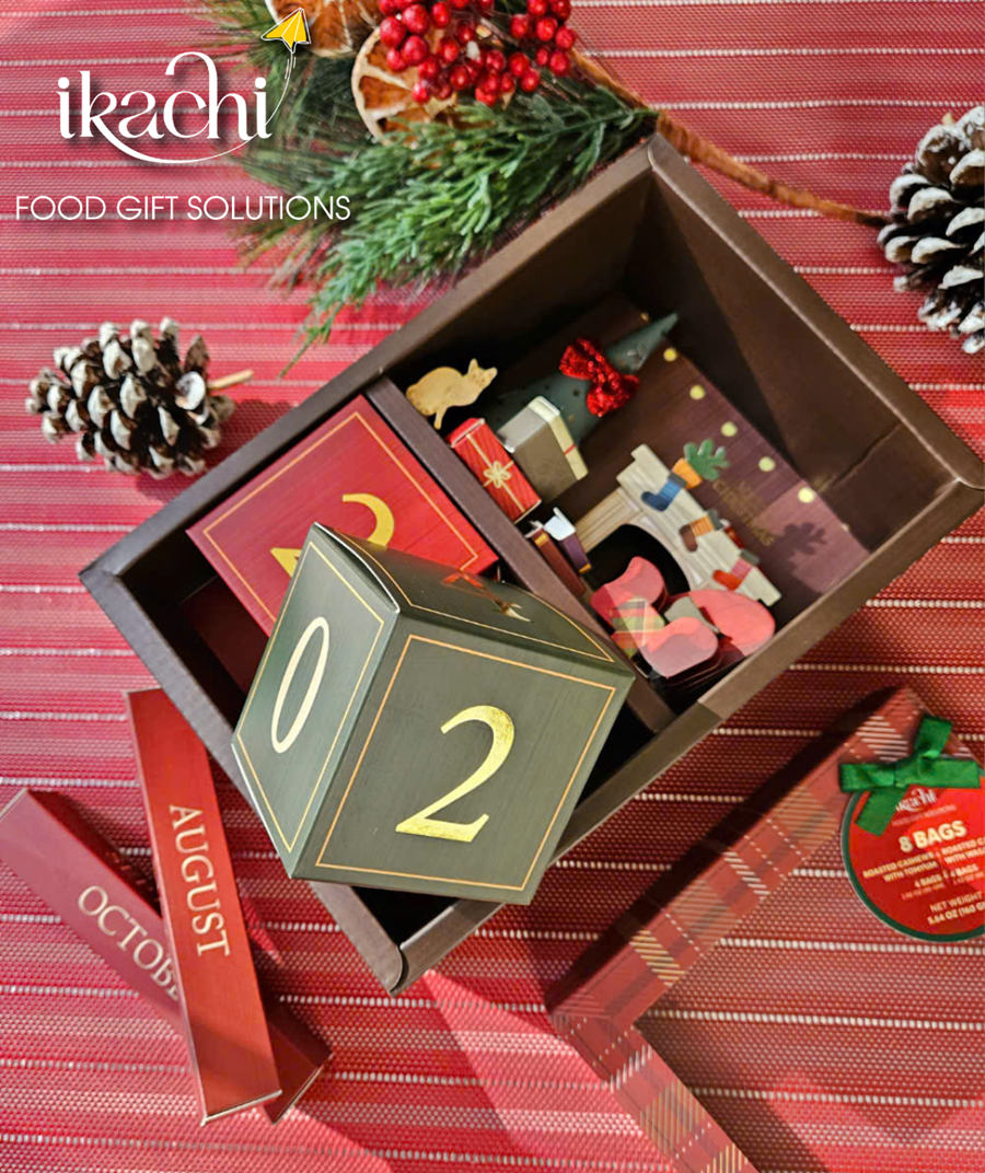 Set Quà Giáng sinh xanh &quot;Warm Christmas&quot; - Hộp lịch Noel, Quà tặng Noel ý nghĩa cho gia đình, doanh nghiệp