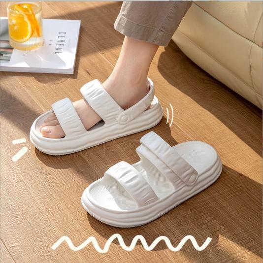 Tăng 1sz Sandal Quai Hậu Đế Bánh Mì Siêu Nhẹ Cao 3Cm Chống Nước Phù Hợp Đi Mưa G159