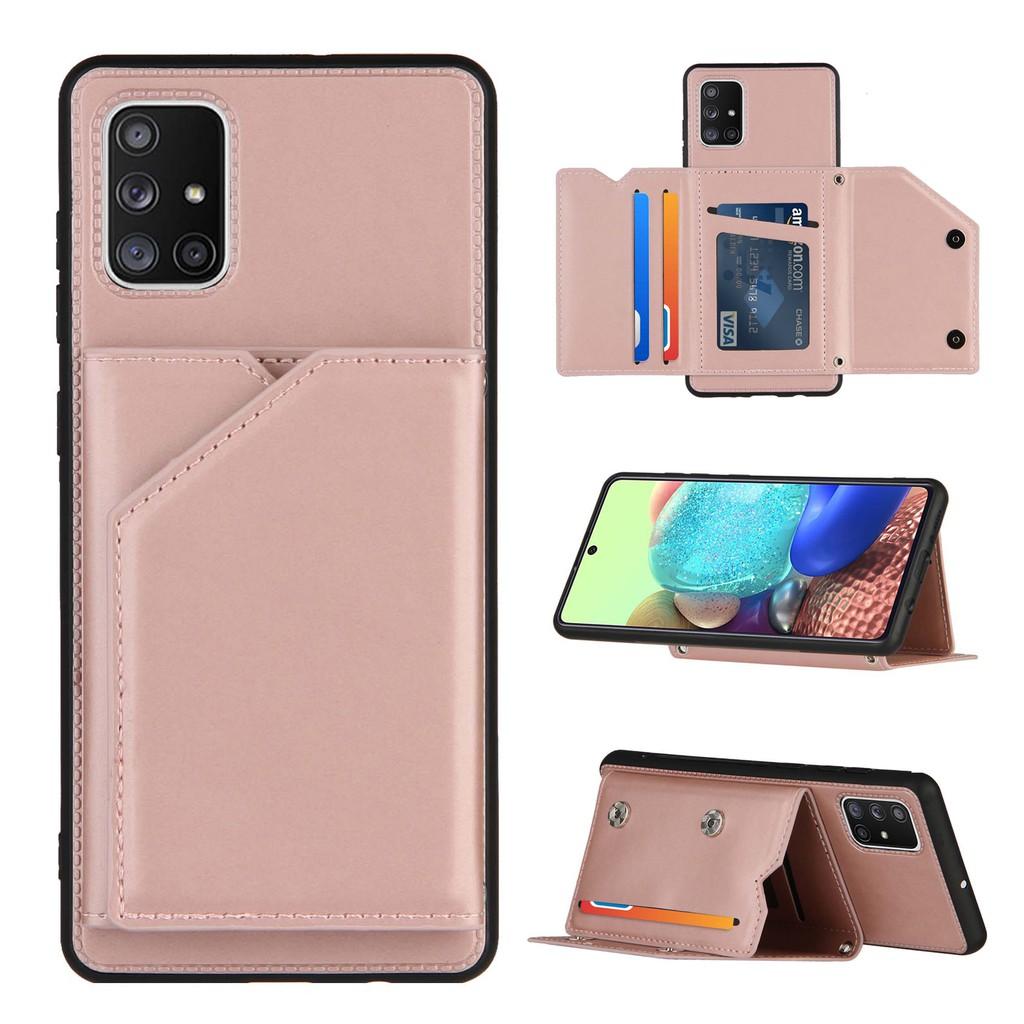 Ốp lưng điện thoại dạng ví da có ngăn đựng thẻ cho Samsung Galaxy A71 A51 A31 A21S A70 A70S A50 A50S A30S A20 A30