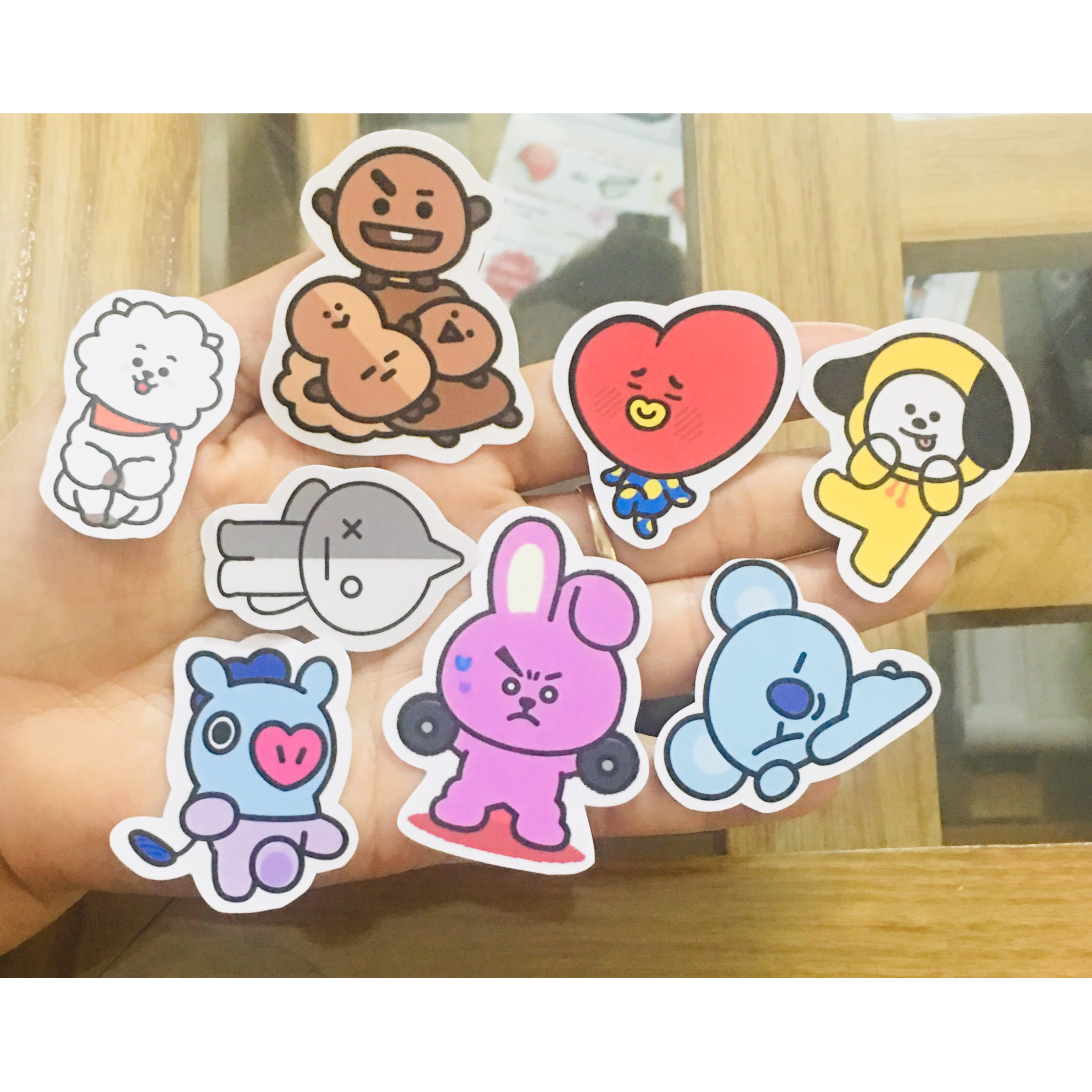 Ảnh sticker BT21 BTS set 50 ảnh nhiều mẫu khác nhau