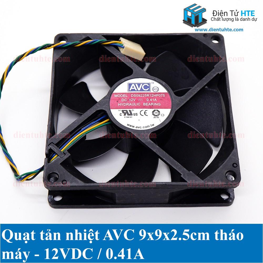 Quạt tản nhiệt AVC 9x9x2.5cm 12V 0.41A - Tháo máy