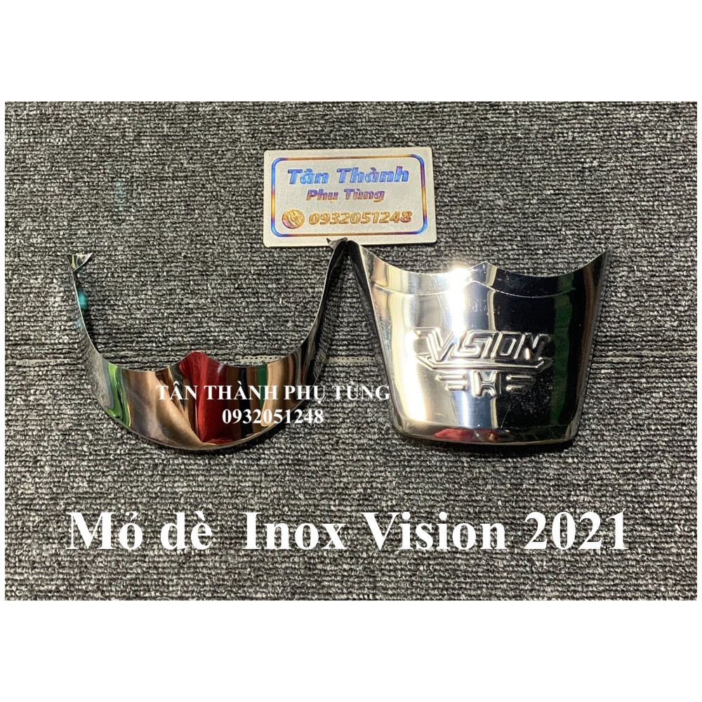 Mỏ dè Inox dành cho Vision đời 2021 (bộ trước + sau)
