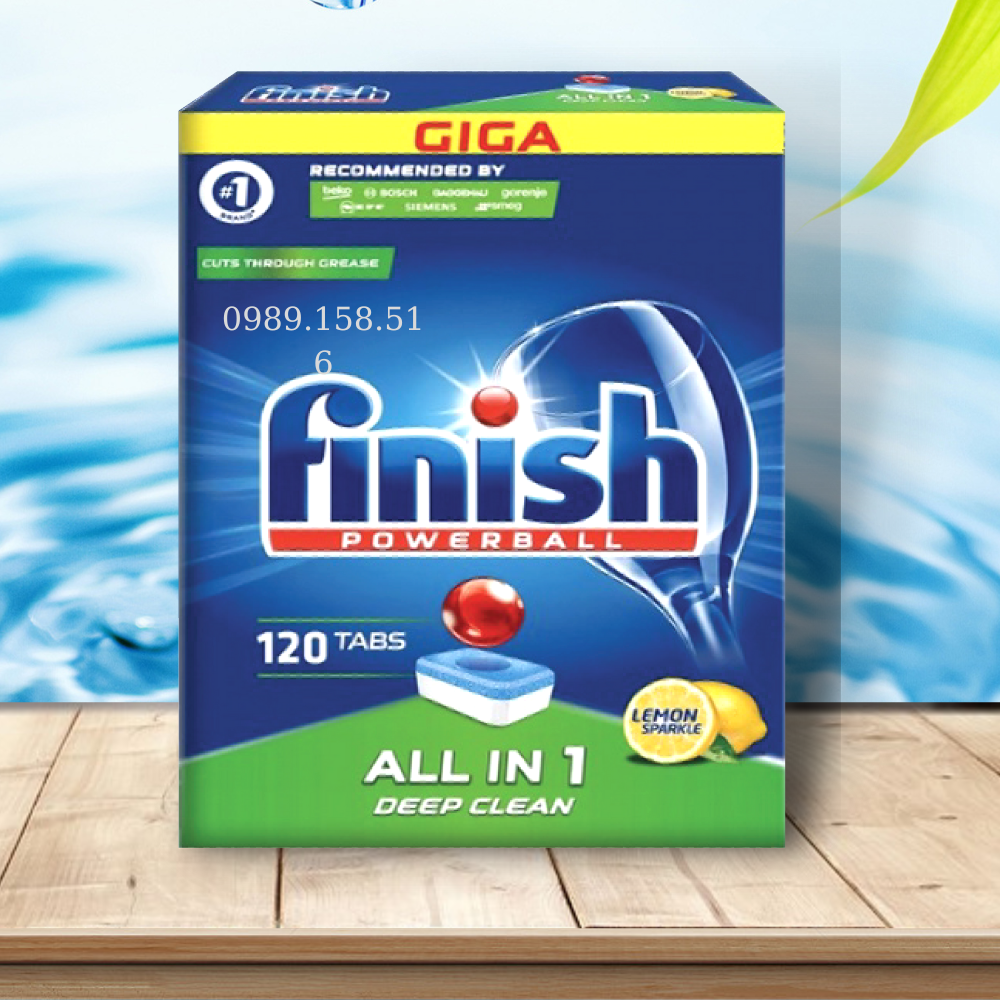 Viên rửa bát Finish all in one 120 viên