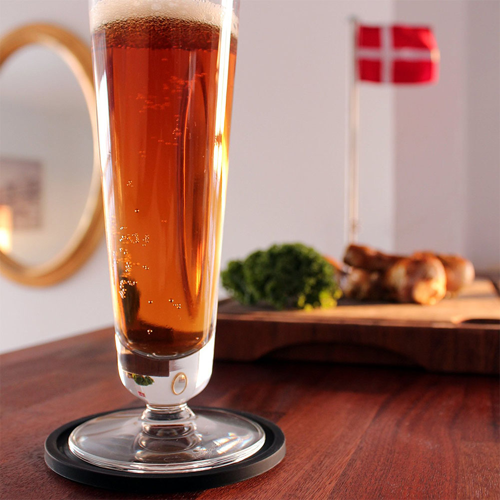 Miếng Lót Ly Silicone Tròn - Đen