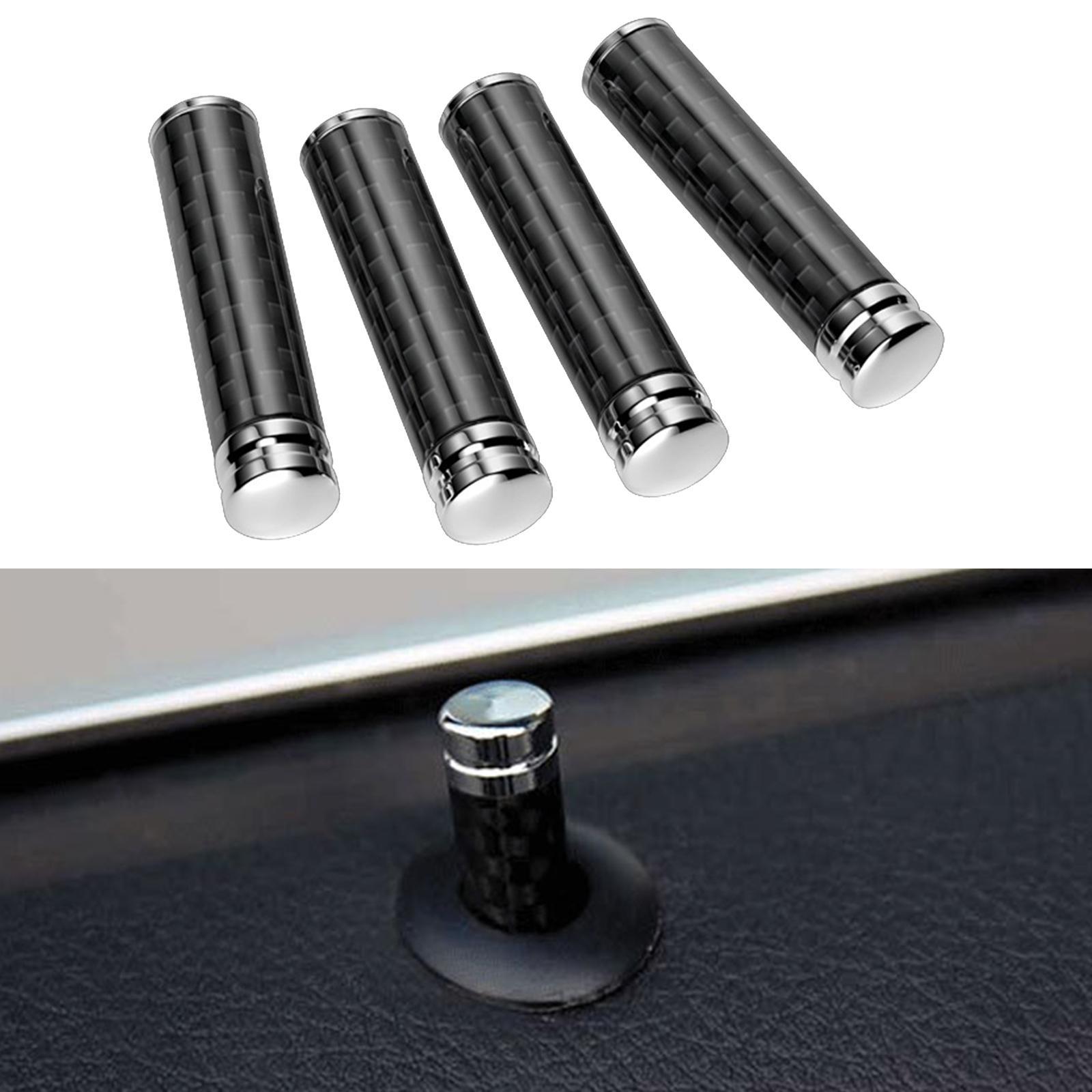 4 Pieces Car Door Lock Knobs Decorative Cover for Car Rod Bolt for Auto