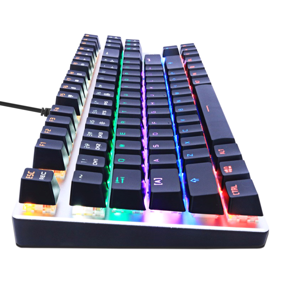 Bàn Phím Cơ Có Dây Metoo Zero X51 LED Blue Switch Tenkeyless - Hàng Chính Hãng