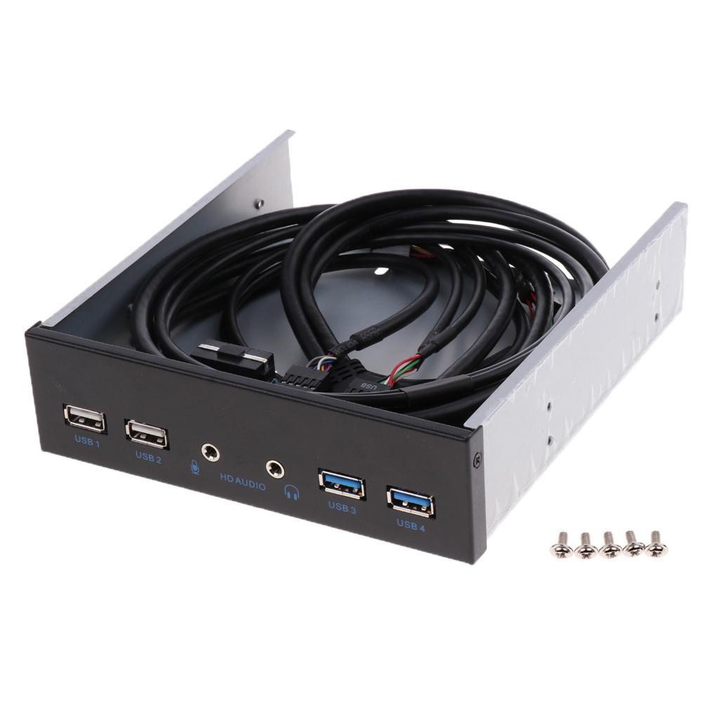 USB Front Panel Hub Dual USB2.0+USB3.0 with 1 HD Audio Output /1 Mic Input