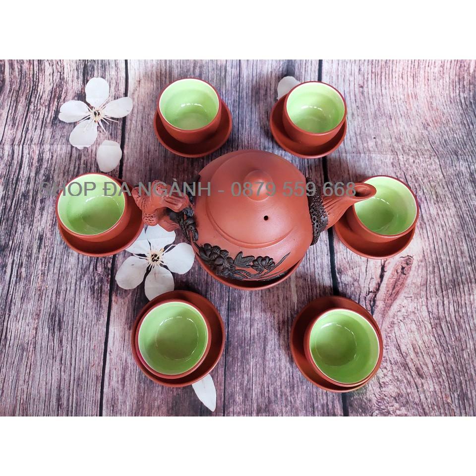 Bộ 6 chén tử sa loại to 6,5 cm  hàng đẹp