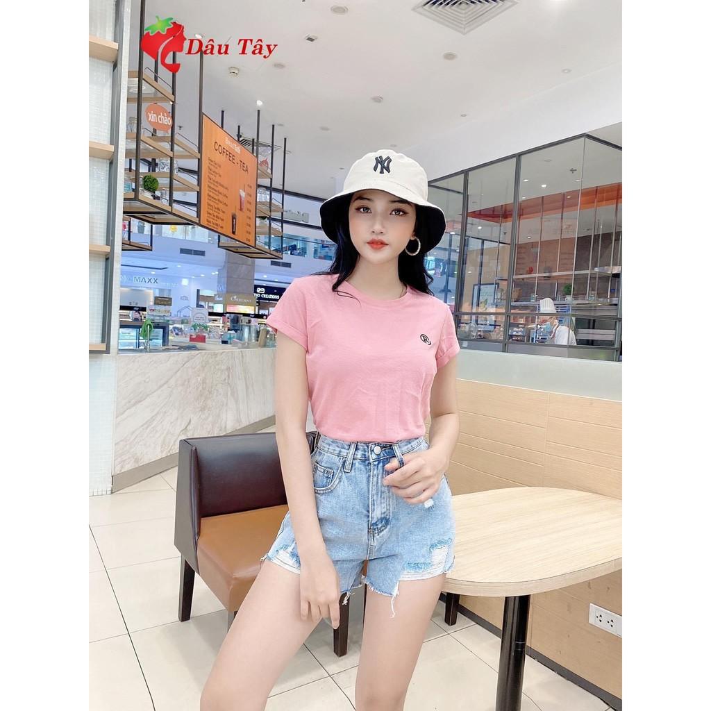 Quần short jean nữ Big Size lưng cao trên rốn, co dãn mạnh, rách nhẹ, phom rộng rãi dành cho người béo 60kg~90kg 3451