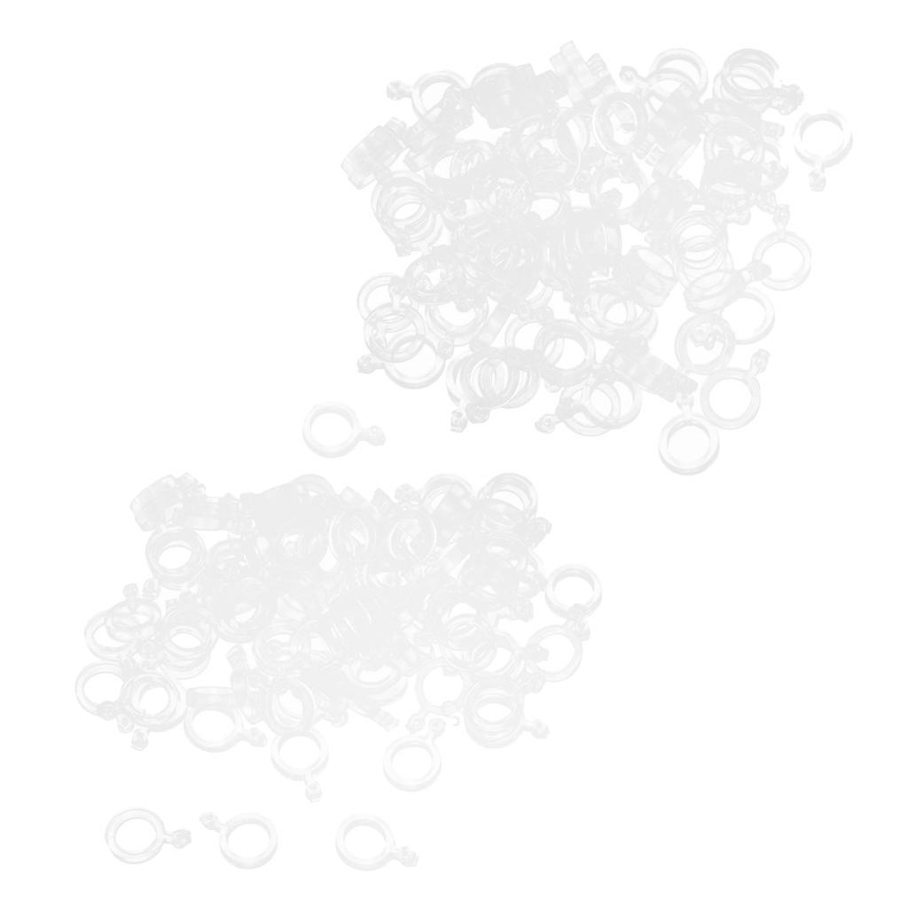 200 Pcs Elastic Baitbands for Carp fishing Pellets Bait Bands Transparent Rubber Rings Baits Bander Holder Boilie Stops