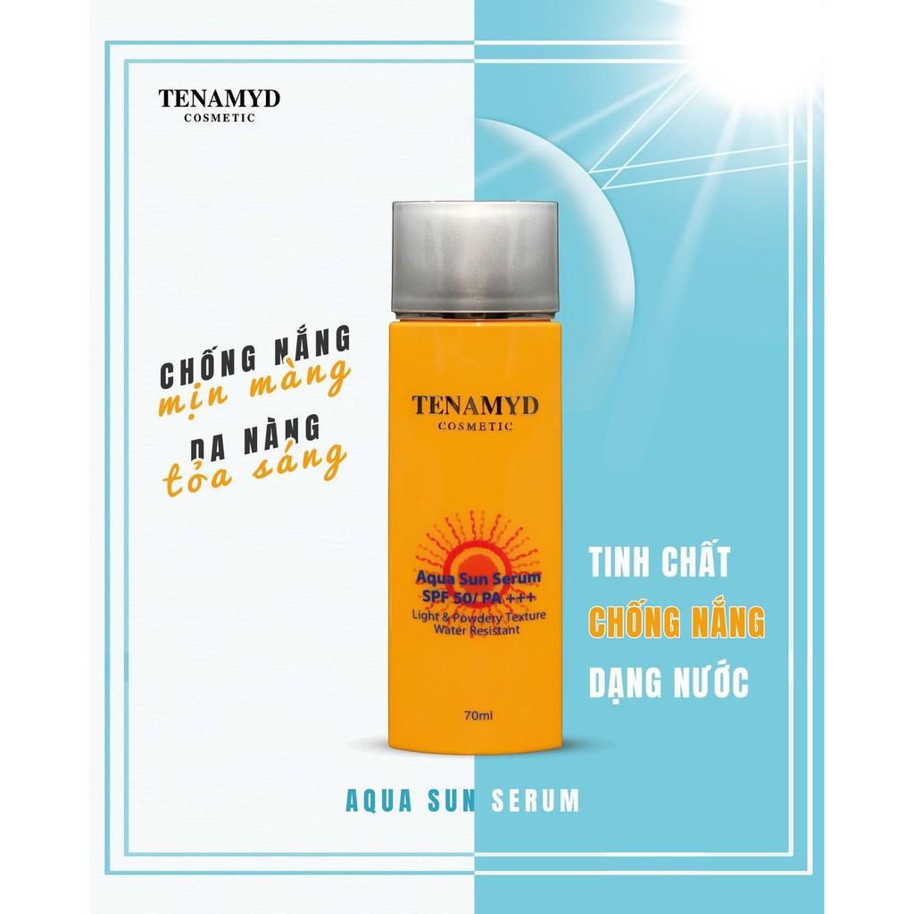 TINH CHẤT CHỐNG NẮNG DẠNG NƯỚC - TENAMYD - AQUA SUN SERUM SPF50/PA+++ 70ml