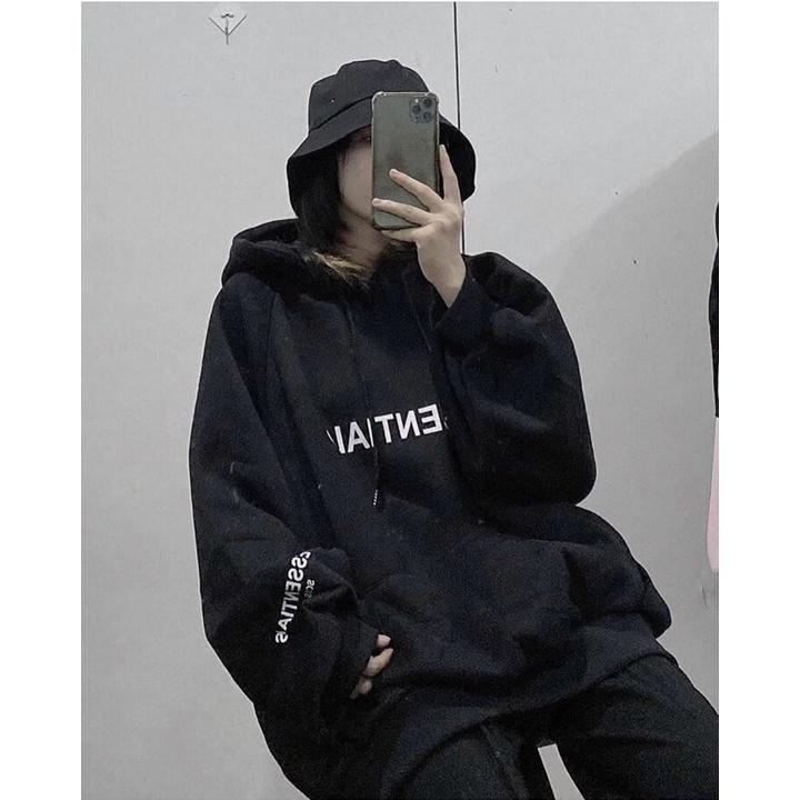 Áo Khoác Hoodie Nỉ Có Mũ Form Rộng ESSENTIALS Nhiều Màu Unisex Nam Nữ Ulzzang, Áo hoodies sweater phản quang cực đẹp có mũ tôn dáng pc cho các bạn trẻ phong cách hàn quốc