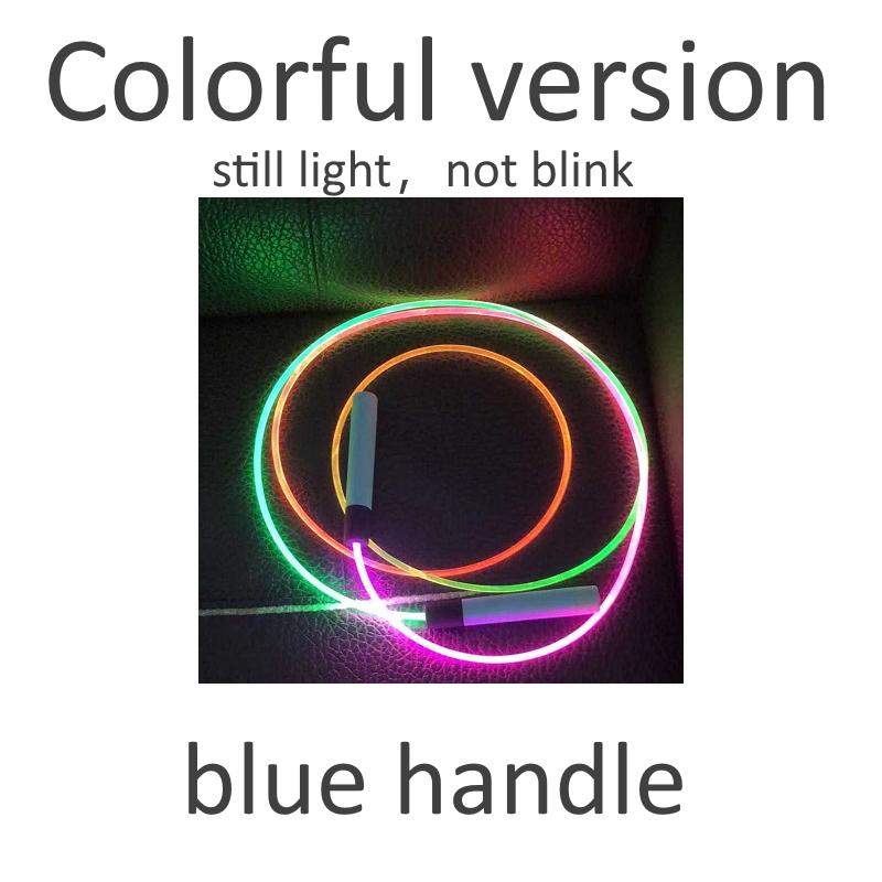 Colorfull Đêm Dây Cáp Quang Dạ Quang 2.8M 4.5Mm LED Ban Đêm Nhẹ Người Lớn Trẻ Em Trẻ Em Nhảy Dây Nhảy Có Thể Điều Chỉnh