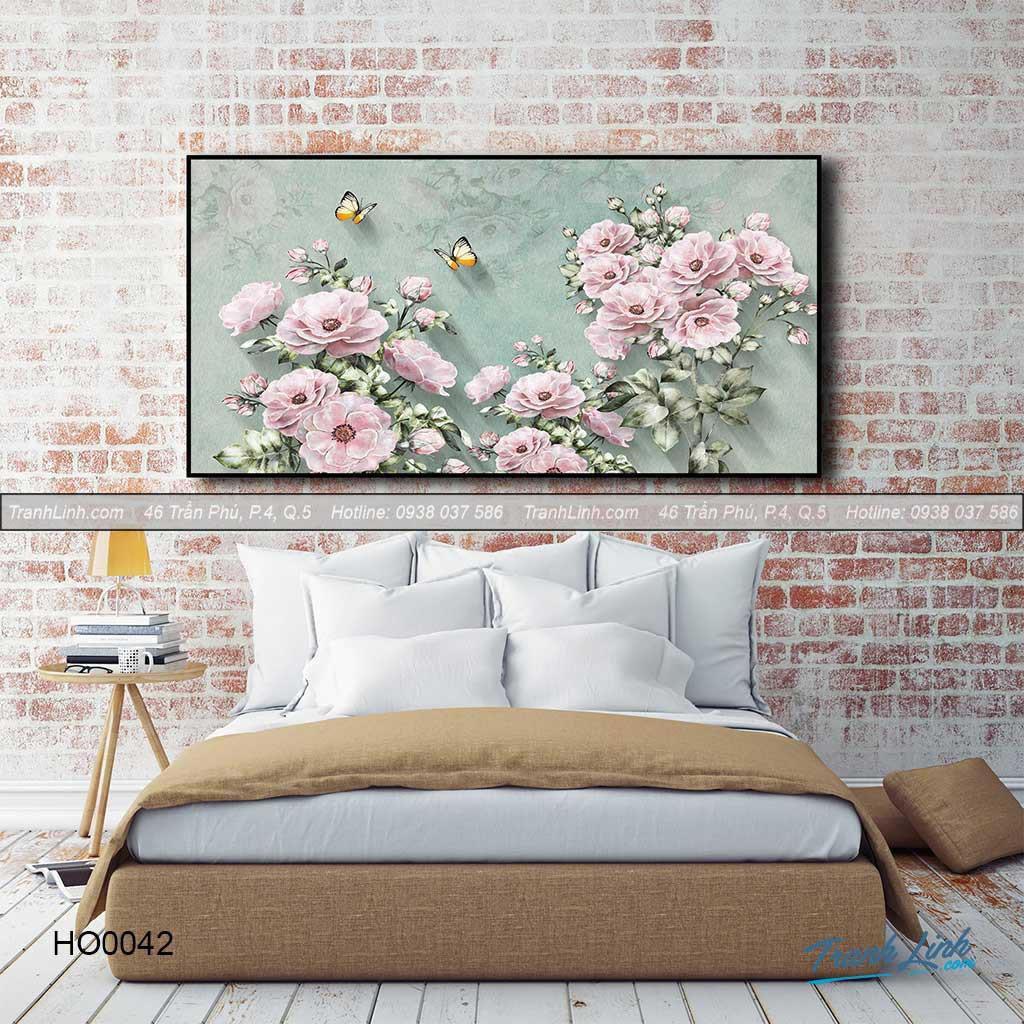 Bộ tranh Canvas treo tường trang trí họa tiết HOA - HO0042