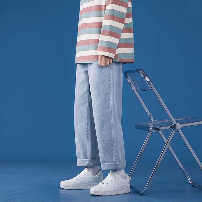 Quần baggy nam ống suông rộng vải jean cao cấp TR01 phong cách hàn quốc hot 2022 Patadoshop