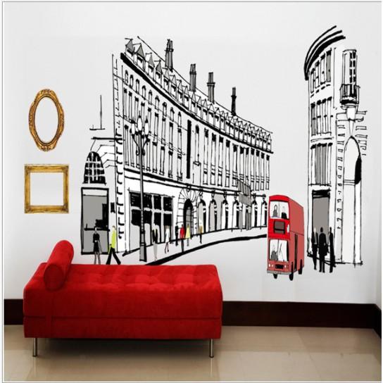 Decal trang trí nhà cổ điển mẫu mới