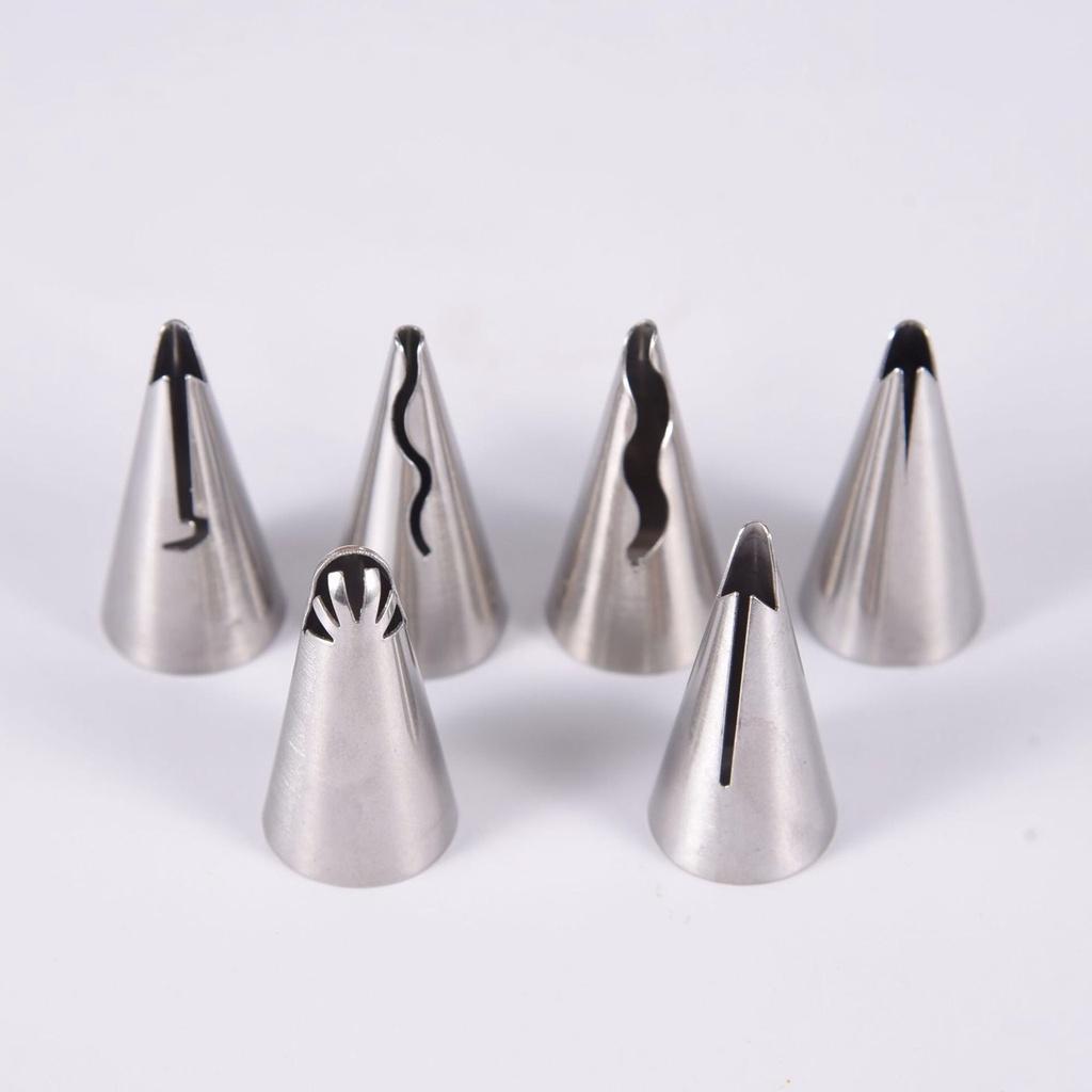 Đui Bắt Kem Làm Bánh Sinh Nhật Hình Váy Búp Bê Combo 6 Đuôi Bắt Kem Tặng Kèm Đầu Nối Và Túi Bơm Kem Cao Cấp - CBDUIVAY9P