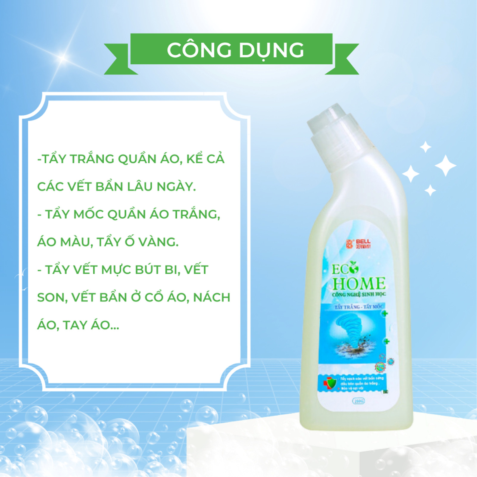 ƯU ĐÃI SỐC - COM BO MUA 2 CHAI TẨY TRẮNG MỐC TẶNG CHAI NƯỚC RỬA CHÉN 400ML