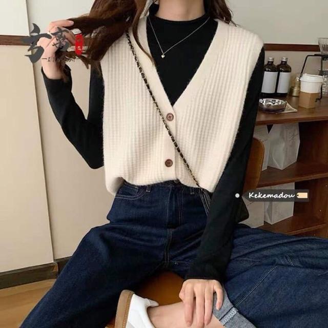 50K - Áo len gi-lê chất đẹp kiểu dáng Hàn Quốc. Diện xinh khi đi làm, đi chơi, đi học