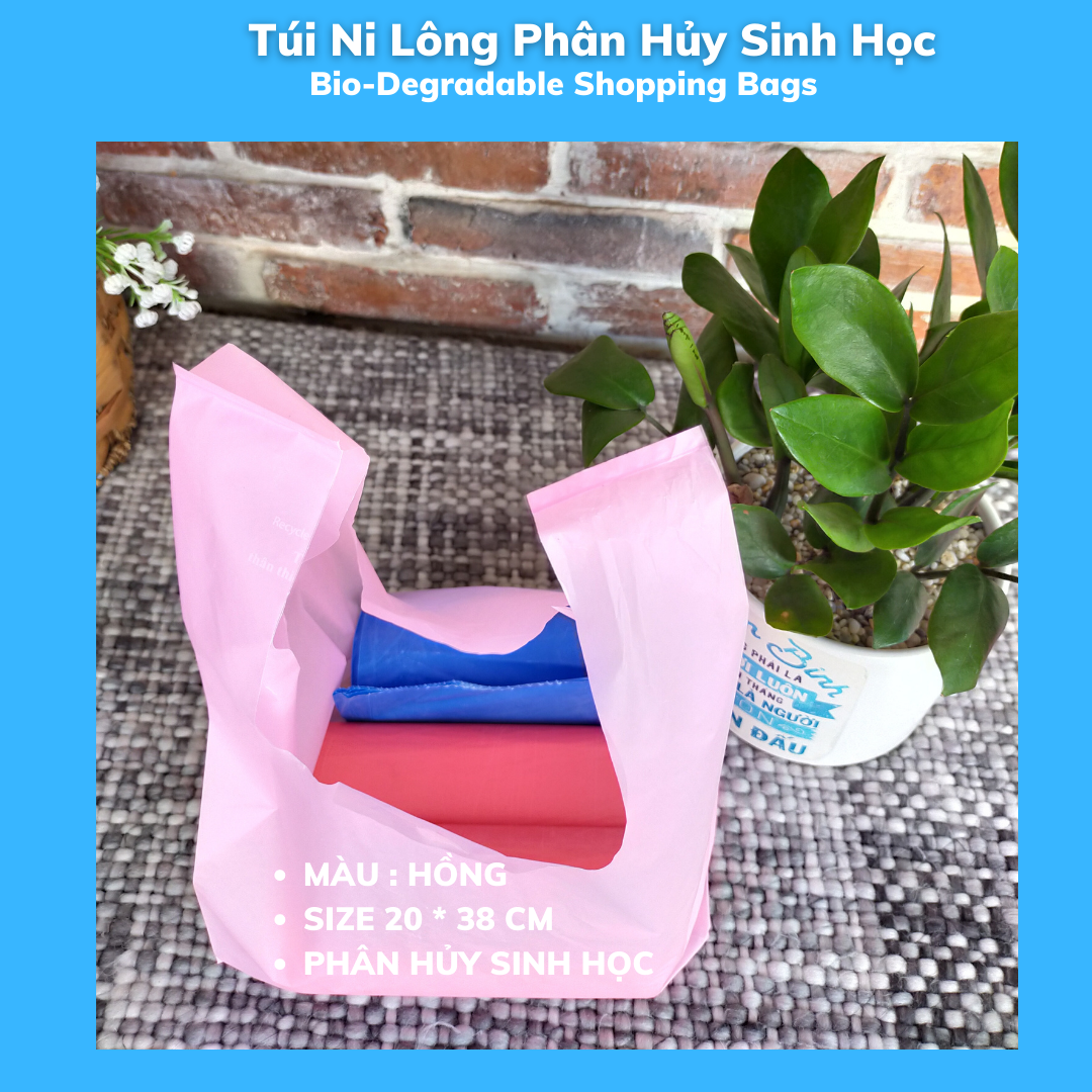 1 Kí Bao Ni Lông Tự Hủy Sinh Học - Kiều Gia - MÀU SẮC - 4 Size / 1 Kilograms Of Bio-degradable Shopping Bags - KieuGia - Color : 5 COLORS - 5 SIZES