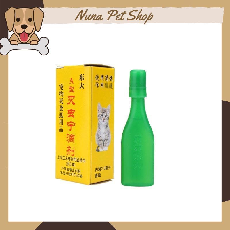 Nhỏ gáy trị ve rận cho chó mèo 2,5ml