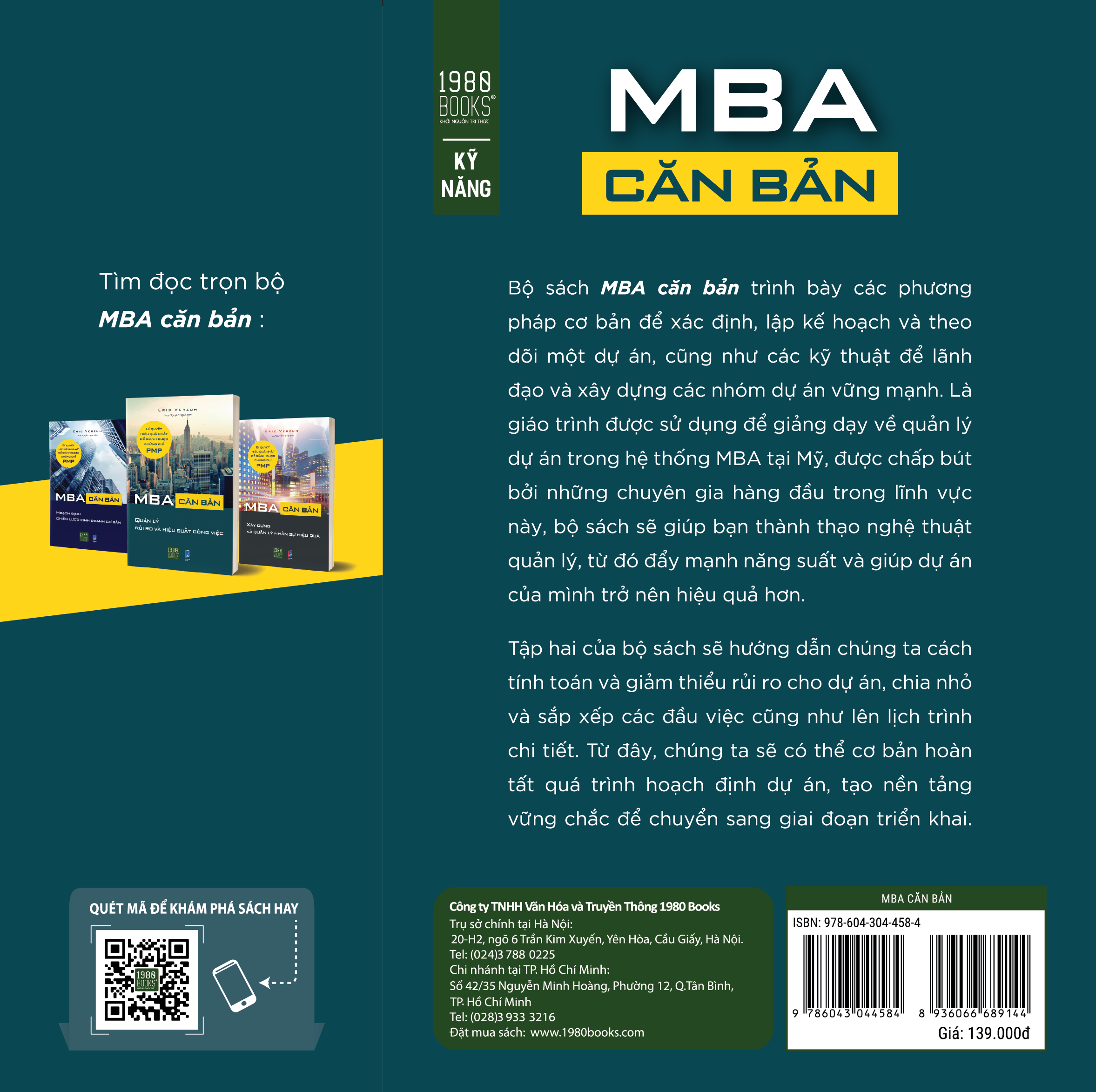 Sách - MBA Căn bản 2 Quản lý rủi ro và hiệu suất công việc - Eric Verzuh