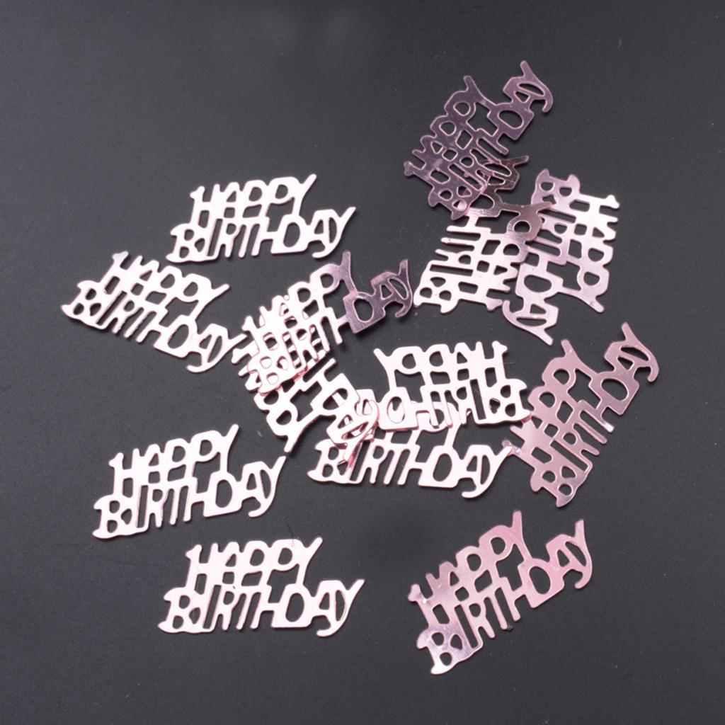 Decorative Table Confetti Birthday Party Confetti Rose Gold Sprinkles 30g