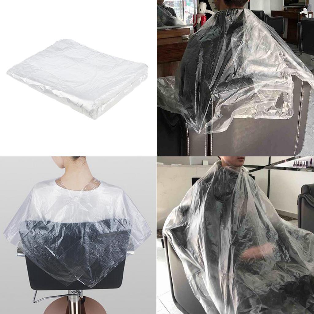 50x Disposable Hair Cutting Cape Salon Gowns Salon Barber Shop Capes Apron