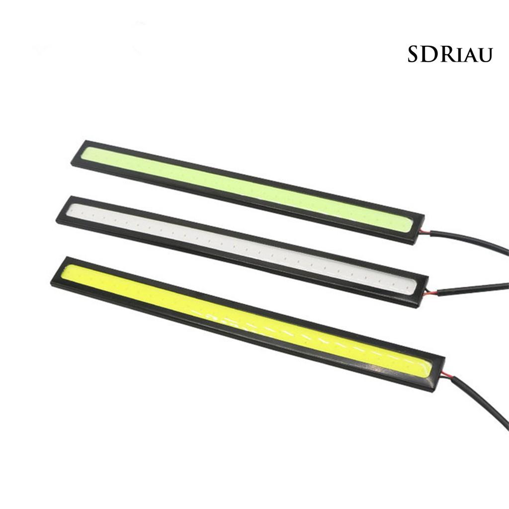 Bộ 2 Đèn Led Cob 28 Bóng Siêu Mỏng Chống Thấm Nước Cho Xe Hơi