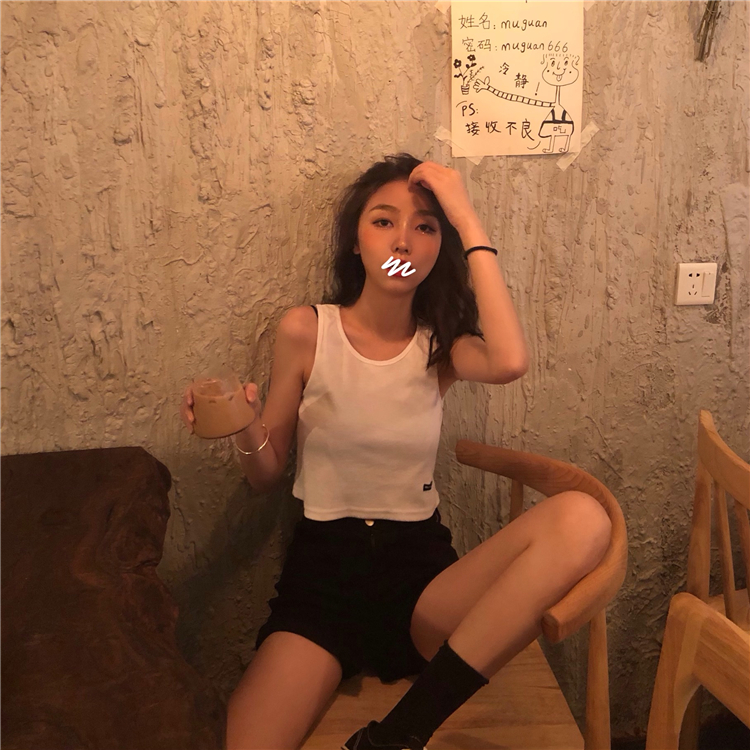 Áo ba lỗ thun gân nữ Ulzzang Quảng Châu ATB3