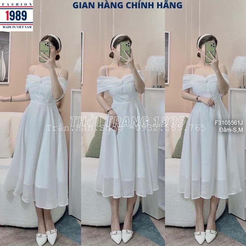 FREE SHIP Váy trễ vai công chúa voan tơ 2 lớp tiểu thư bánh bèo dễ thương ,đầm dự tiệc sang chảnh đính đá KIM GIA DS