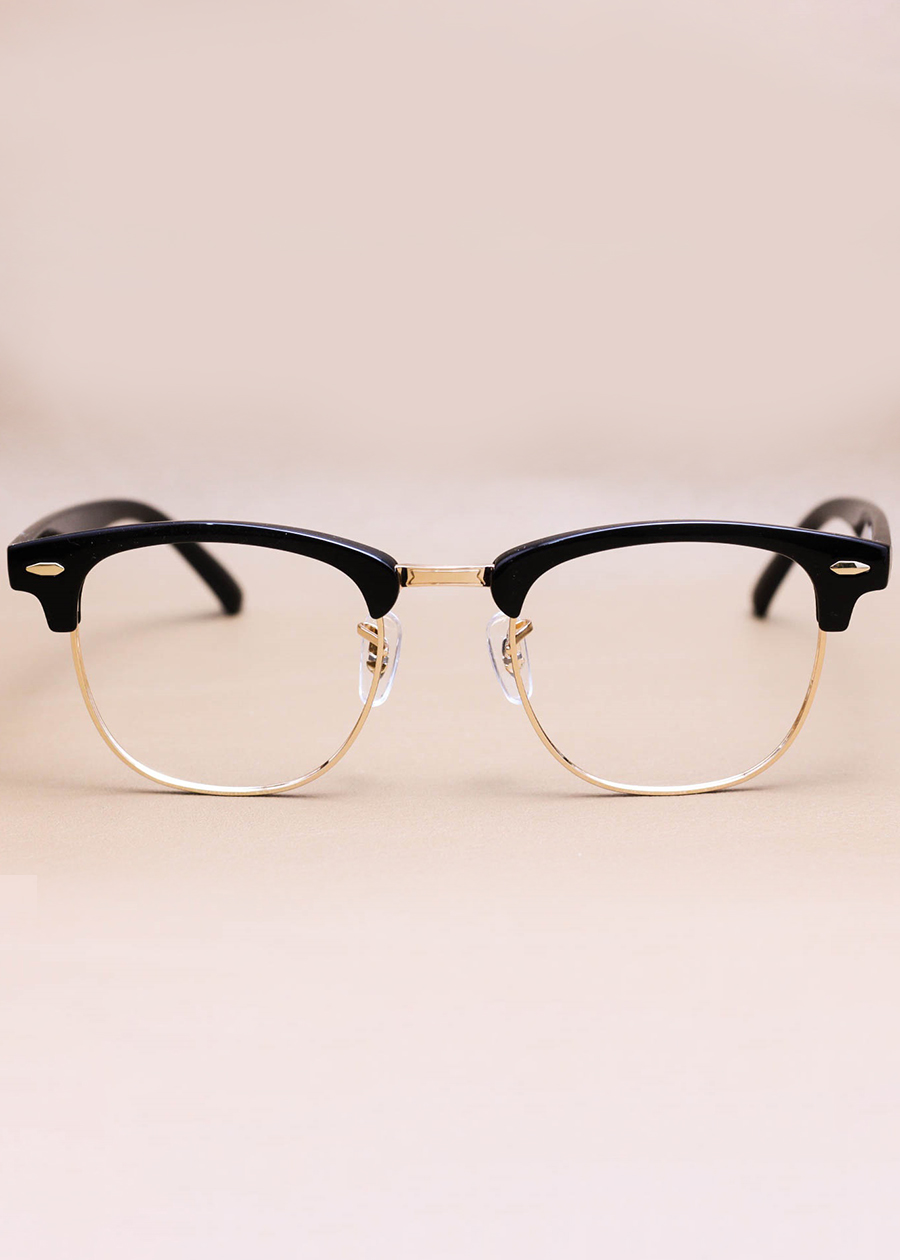 Kính gọng nửa viền Clubmaster unisex cao cấp
