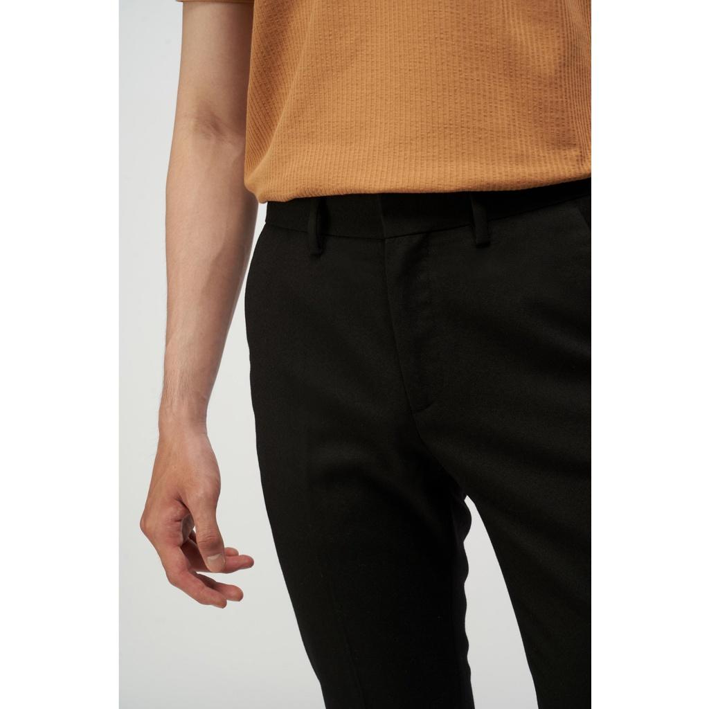 Quần tây nam màu đen Twill Texture form slim crop 10F21PFO007 | LASTORE MENSWEAR