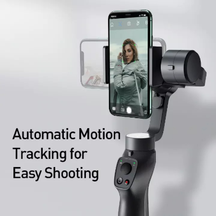 (Hàng chính hãng) Gậy chụp ảnh selfie bluetooth không dây Baseus Handheld Gimbal Stabilizer Control Smartphone với 3 trục Gimbal ổn định, cho hình ảnh sắc nét cả trong nhà và ngoài trời