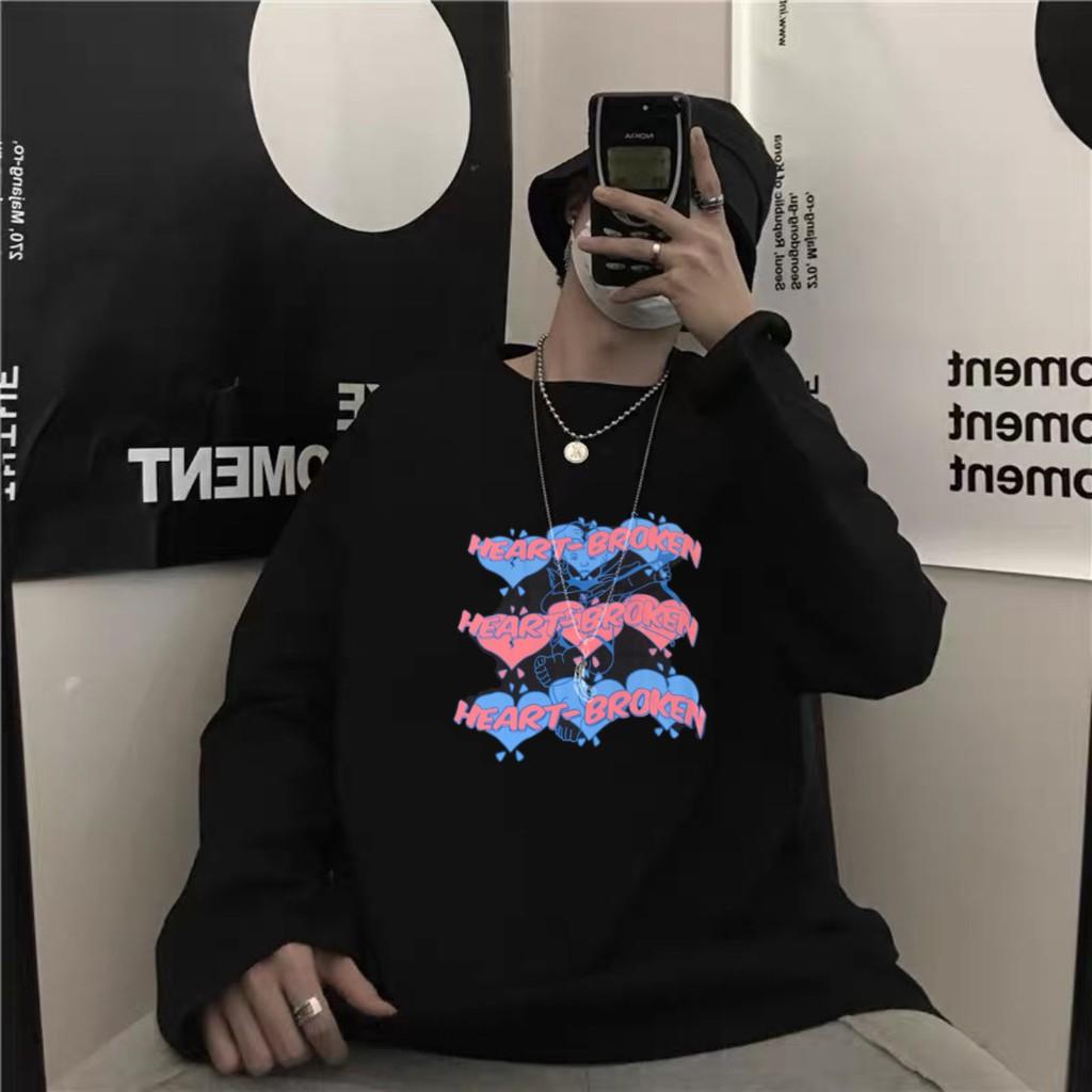 Áo Thun Tay Dài Unisex HEART BROKEN Form Rộng Thu Đông