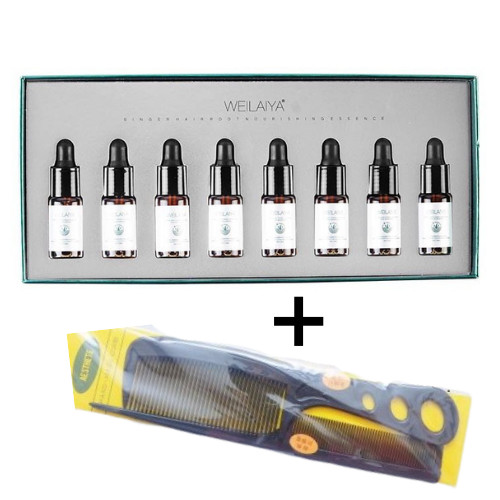 Serum kích mọc và làm dày tóc Weilaiya Ginger Hair Root Nourishing Essence , Tặng Kèm Combo Lược