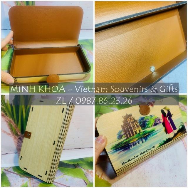 Ví Gỗ Cầm Tay Vintage Sáng Tạo
