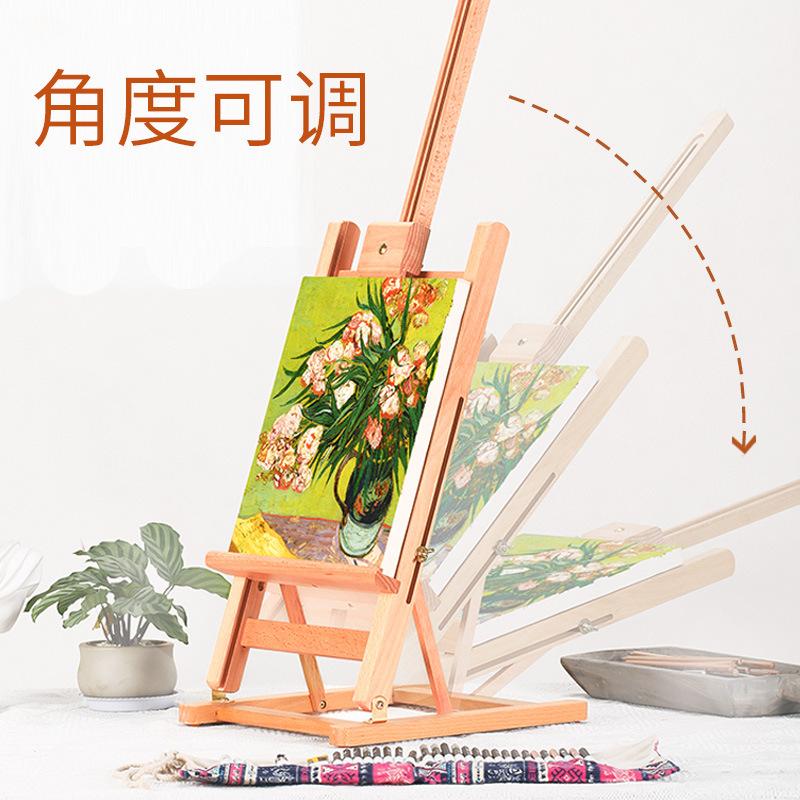 Giao hàng nhanh máy tính để bàn giá vẽ để bàn bảng vẽ nghệ thuật sinh viên bảng phác thảo trẻ em bộ dụng cụ vẽ tranh sơn dầu khung kệ gỗ 4k