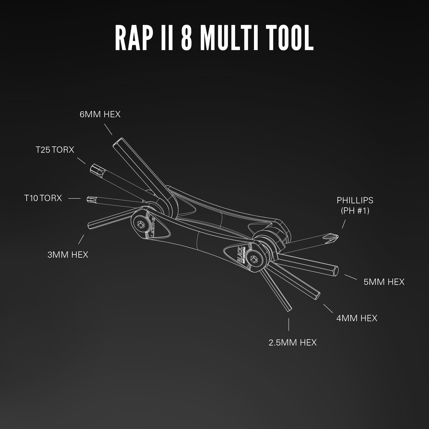 Dụng cụ đa năng Lezyne RAP II Tool