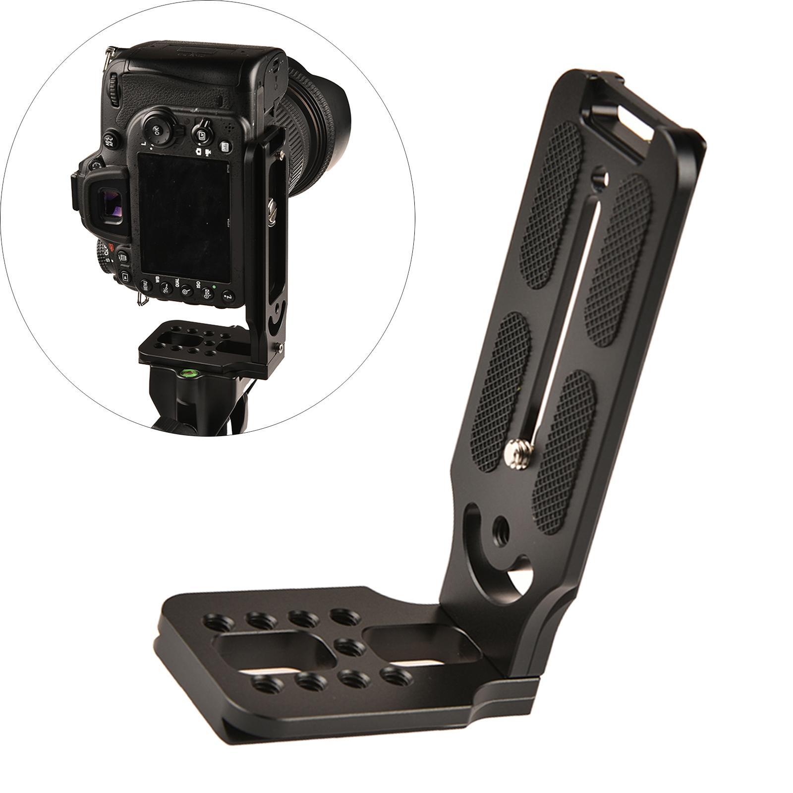 Quick Release Plate Camera L Bracket for Tripod Ball Head Adapter Mount