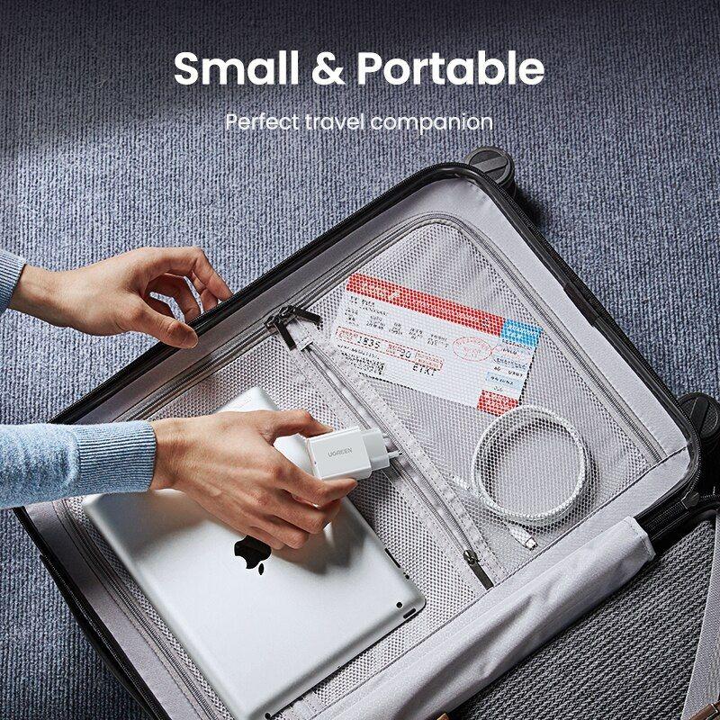 Ugreen UG10191CD137TK 18W QC3.0 Usb type c sạc nhanh nhựa ABS màu đen EU - HÀNG CHÍNH HÃNG