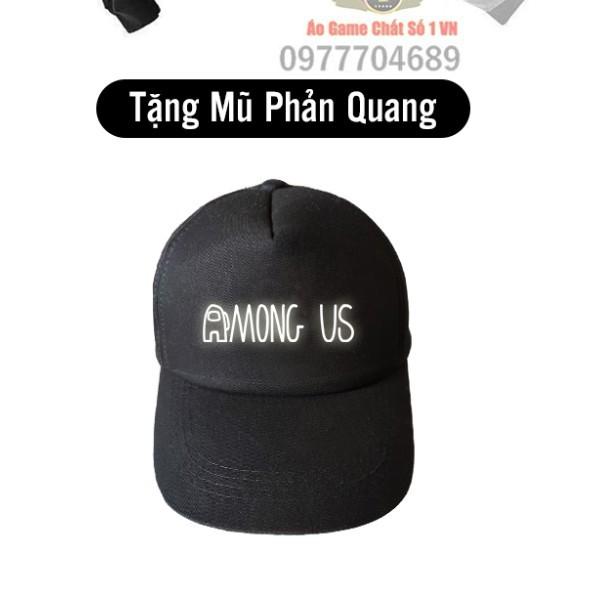 Áo Hoodie Among US TRUST NO ONE + Sau Lưng in PHẢN QUANG + Tặng kèm Mũ AMUS Phản Quang