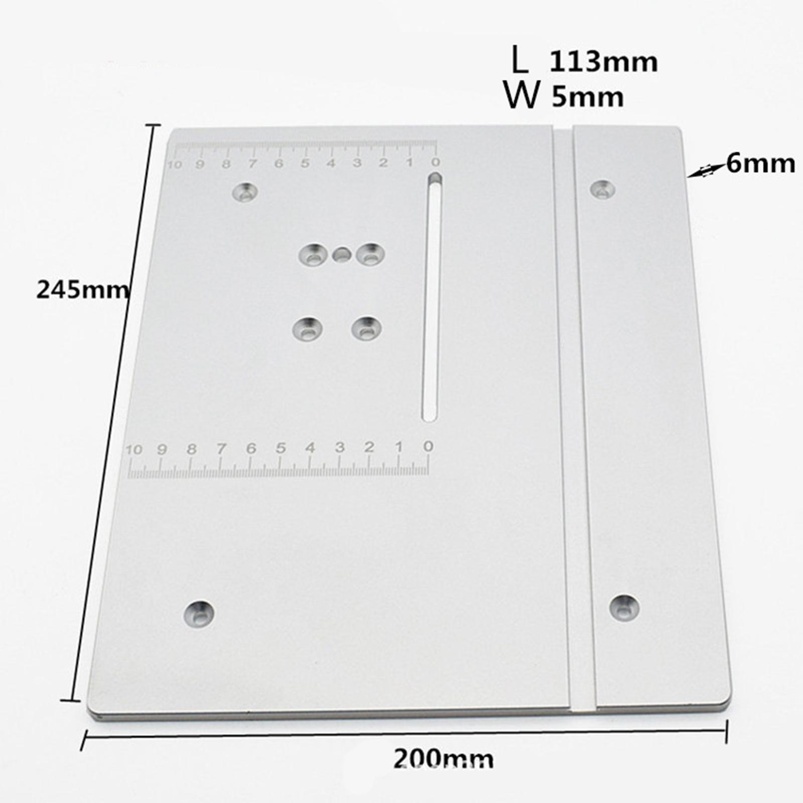 Aluminum Alloy Table Saw Panel Circular Saw Table Pedal- for Woodworking Carpenter