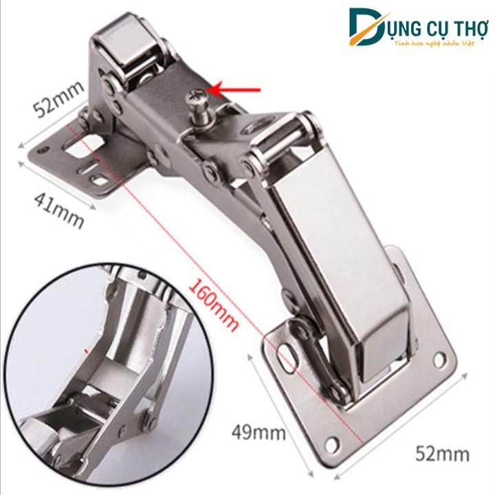 Bản lề thép chữ M cao cấp ko giảm chấn và giảm chấn