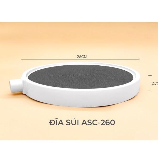 Đĩa Sủi Oxy Hồ Koi Mặt Đá Đường Kính 15cm – 20cm – 26cm – 30cm