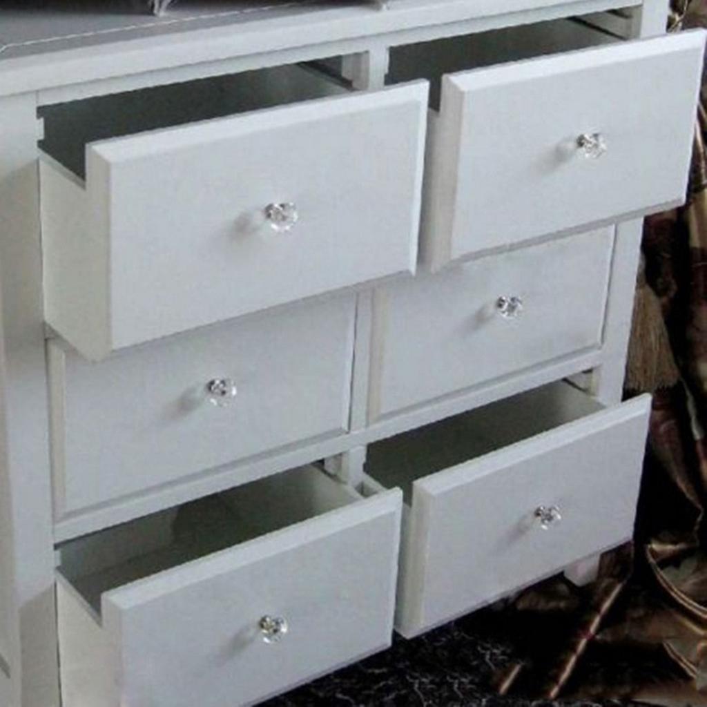 10x Glass Diamond Door Knob Drawer Dresser Pull Handle Cabinet Hardware